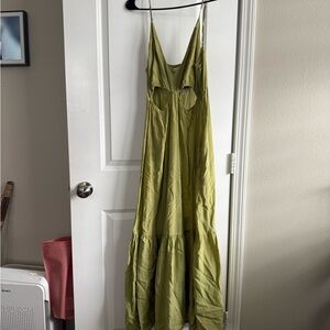 Abercrombie & Fitch Light Green Backless Dress